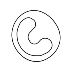 neutrophil band cell line icon