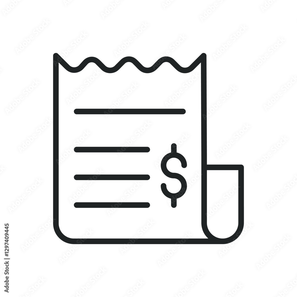 Poster billfold thin line icons. editable stroke and perfect pixel on transparent background