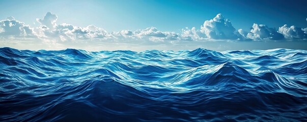 Nature's Ocean: Surface Waves and Water Serenity