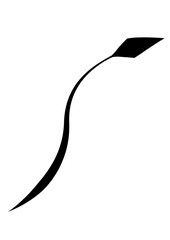 vector illustration of n arrow