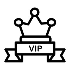 vip Line Icon