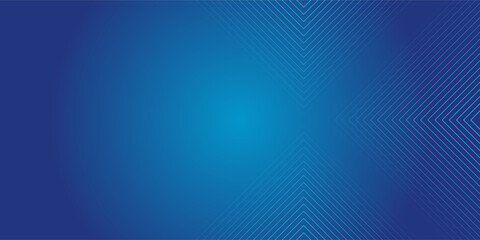 Modern abstract blue background with glowing geometric lines. Blue gradient hexagon shape design. Futuristic technology concept.