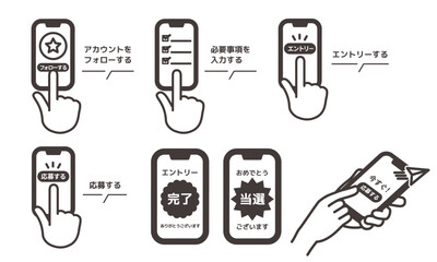 スマホからエントリーの流れ