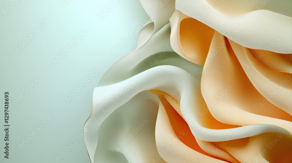 Poster captivating curves and contrasting hues in elegant abstraction a visually striking image that showca