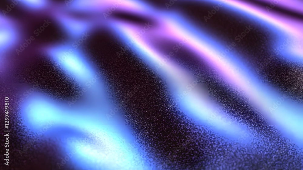 Poster abstract image features flowing waves of vibrant colors and textures