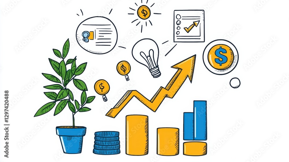 Poster detailed infographic showcasing comprehensive data visualization and business analytics for tracking