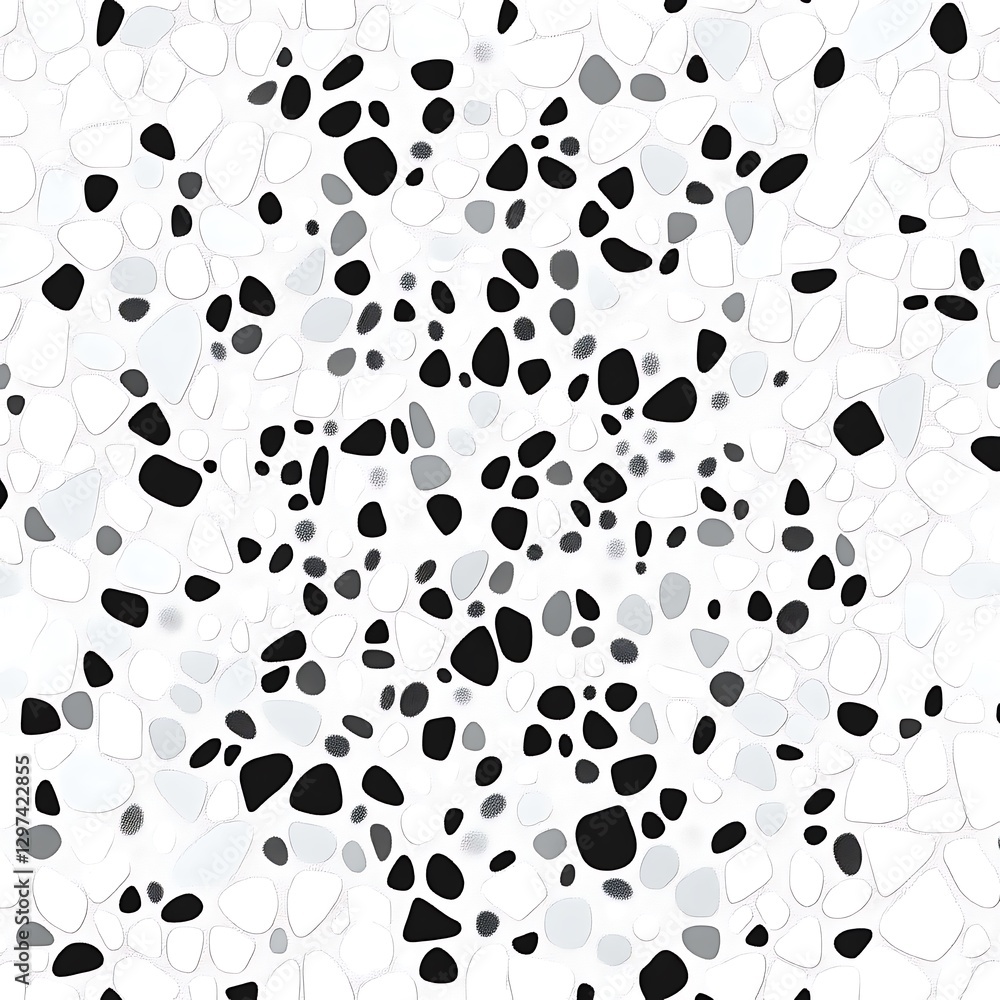 Poster abstract pebble pattern design