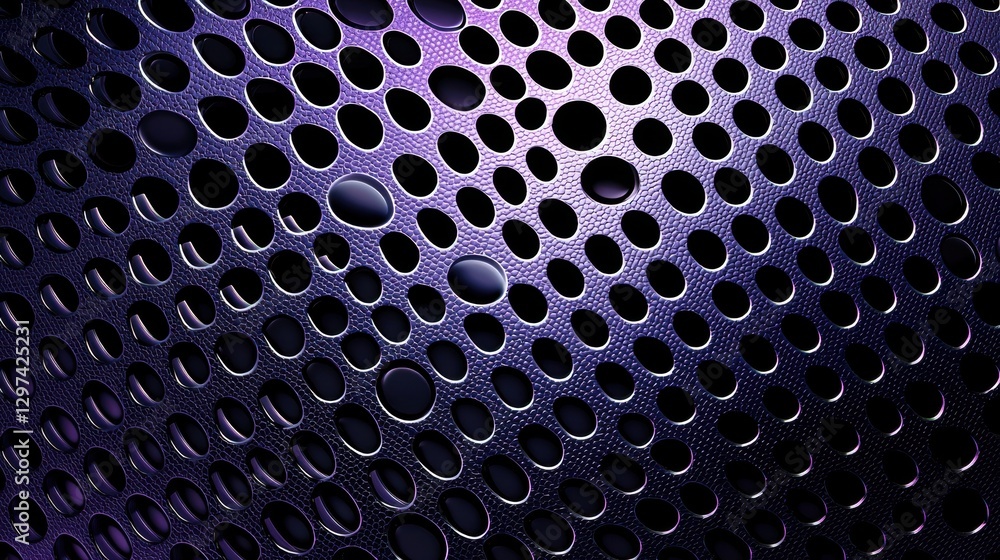 Poster highly detailed carbon fiber background with geometric hexagon pattern and metallic finish sleek mod