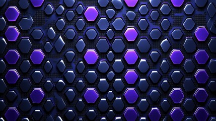 Highly Detailed Carbon Fiber Hexagonal Background with Metallic Gradient Effect  Futuristic and Technological Digital with Intricate Polygonal Pattern and Sleek Modern Aesthetic