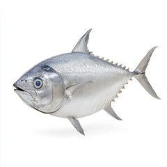 Obraz premium Detailed Close up of a Silverfish Against White Background
