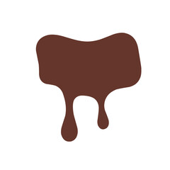 Illustration of melted chocolate 