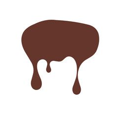 Illustration of melted chocolate 