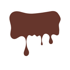 Illustration of melted chocolate 