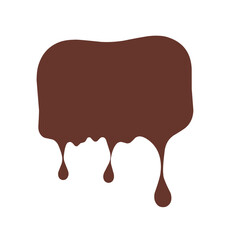 Illustration of melted chocolate 