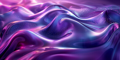 Obraz premium Soft Purple Waves Flowing Smoothly