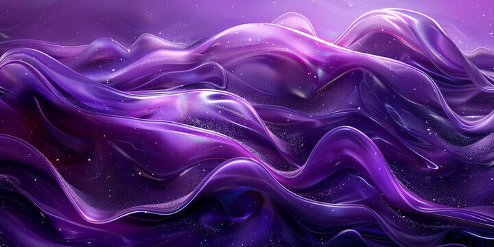 Soft Purple Waves Flowing Smoothly