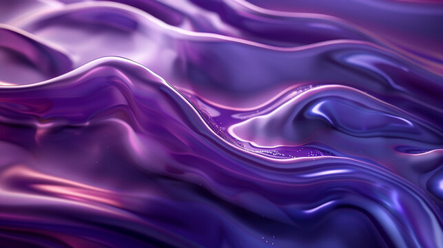 Soft Purple Waves Flowing Smoothly