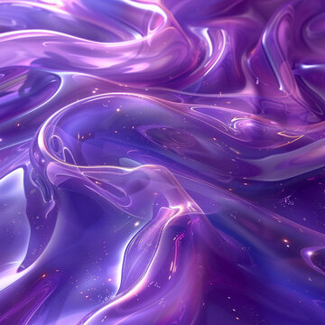 Soft Purple Waves Flowing Smoothly