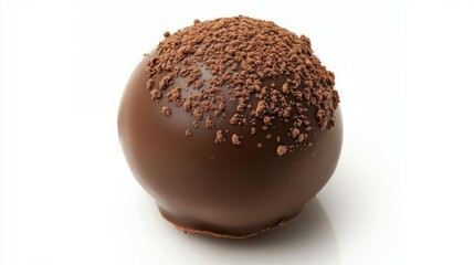 Decadent dark chocolate truffle, dusted with cocoa powder. A rich, sweet treat.