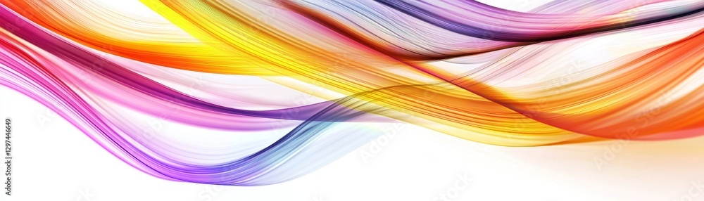 Poster dynamic color waves create vibrant artistry in abstract design studio digital artwork creative space