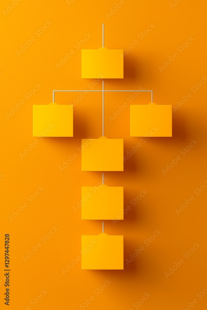 Poster dynamic workflow visualization digital space infographic bright environment top-down view efficiency