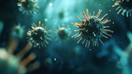 Virus and bacteria research in a medical lab, exploring scientific breakthroughs in microbiology.
