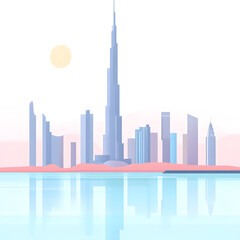 Obraz premium Famous City Skyline - Dubai