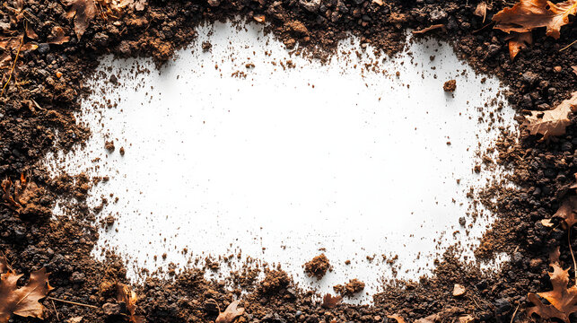Top view of bright orange nutrient granules scattered across a textured white surface
