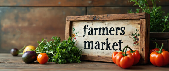 Fresh produce and vibrant colors at local farmers market