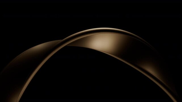 The abstract gold looping animation background. 3d rendering not AI