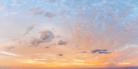 clouds in  sky with sunset