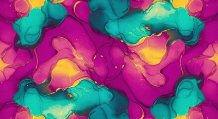 Abstract Fluid Art: A mesmerizing display of vibrant colors and fluid forms in a modern abstract composition, evoking creativity and imagination.