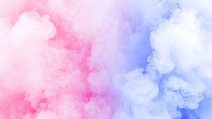 Abstract Pastel Pink And Blue Smoke Clouds Background