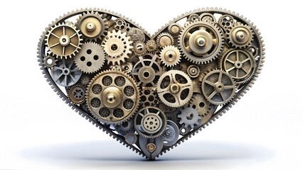 Obraz premium Mechanical Heart Gears