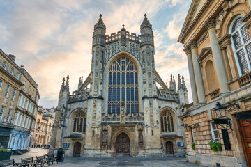 Fototapeta premium Bath Abbey in City of Bath, Somerset. UK