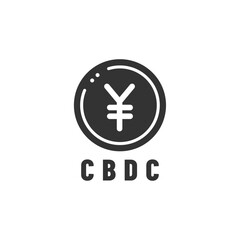 Obraz premium 日本円のCBDCデジタル通貨イメージアイコン