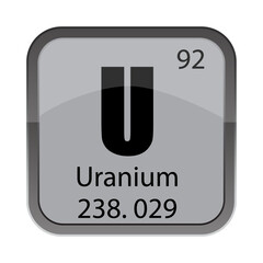 U 92 highlight. Uranium detail 238.029. Ninety two spelled. Two hundred thirty eight point zero two nine measure.