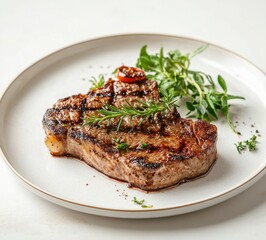 Grilled Steak with Herbs
