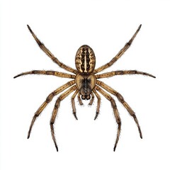 Realistic Brown Spider Illustration