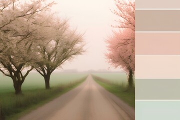 road in the fog