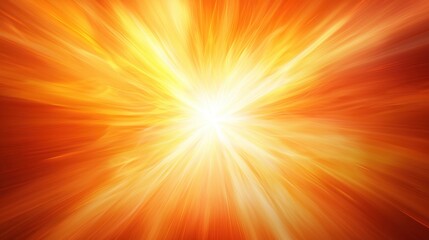 Obraz premium A radiant explosion of vibrant orange and yellow light, emanating energy and warmth, creating a dynamic and captivating visual experience.