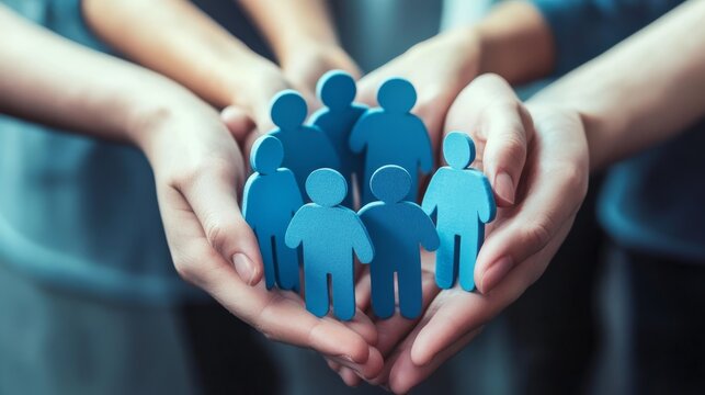 This image serves as a visual representation of teamwork and cooperation, effectively emphasizing the vital importance of uniting individuals for successful human resource management strategies