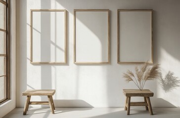 Fototapeta premium Elegant Minimalist Gallery Space