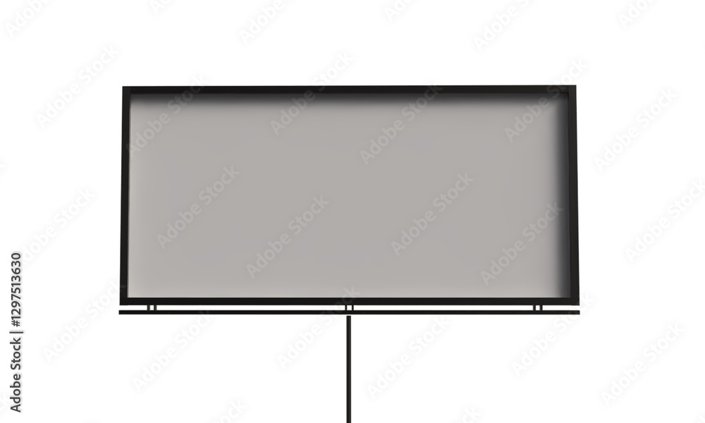 Aufkleber billboard signboard mockup empty blank object white isolate color object icon advertisement marketin