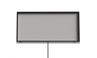 Billboard signboard mockup empty blank object white isolate color object icon advertisement marketing sale product present showing display commercial billboard placard promotion frame mockup station 