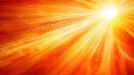 Obraz premium A bright explosion of light radiates in warm hues, evoking feelings of warmth, energy, and positivity.