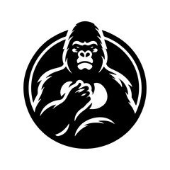 Powerful Gorilla Emblem