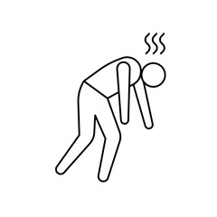 businessman stress icon