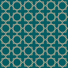 Fototapeta premium Seamless Islamic Geometric Pattern with Elegant Design