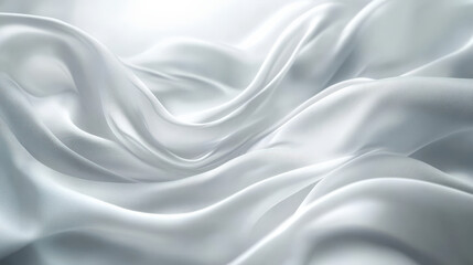 Obraz premium The white silk satin is as smooth as milk